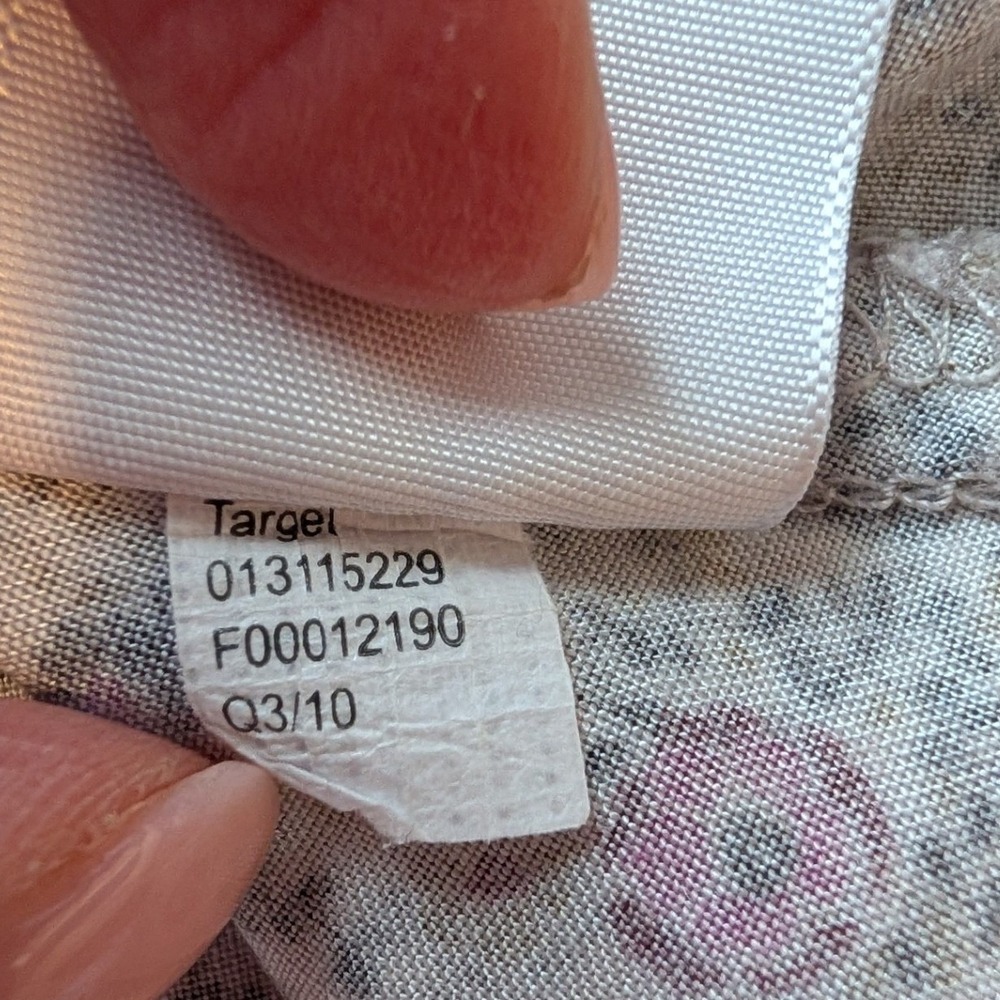 Y2K Mossimo Floral Mini Dress XS Purple Pink Tie Back Boho Feminine Festival - Picture 10 of 14
